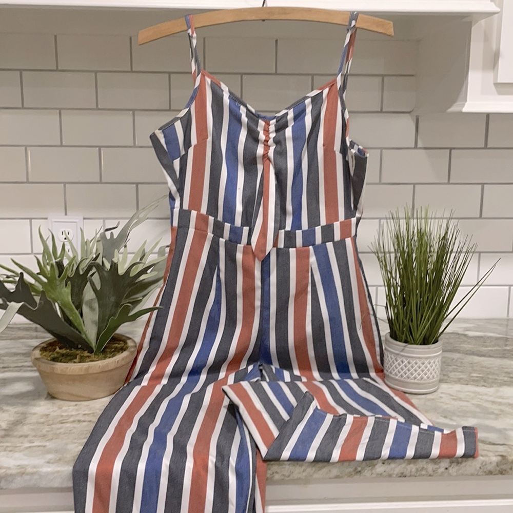 Pin striped jumpsuit